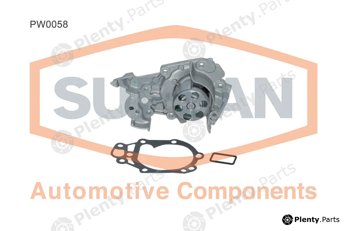 Supsan PW0058 — Water Pump, engine cooling
