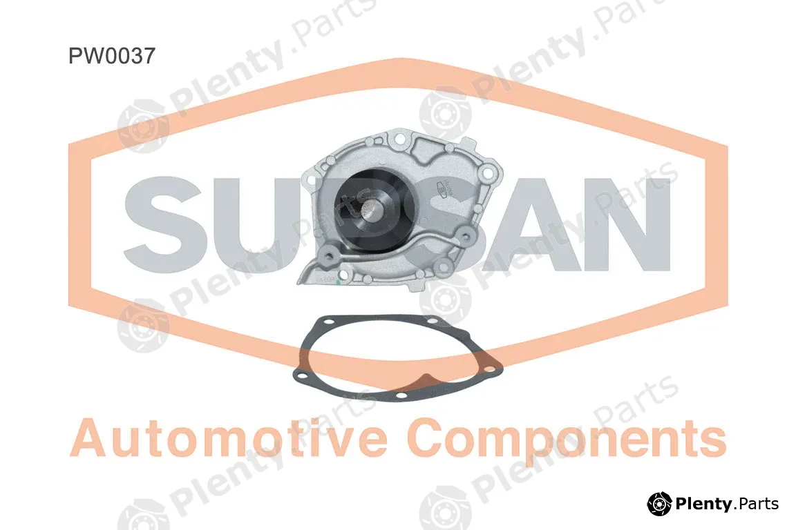 Supsan PW0037 — Water Pump, engine cooling