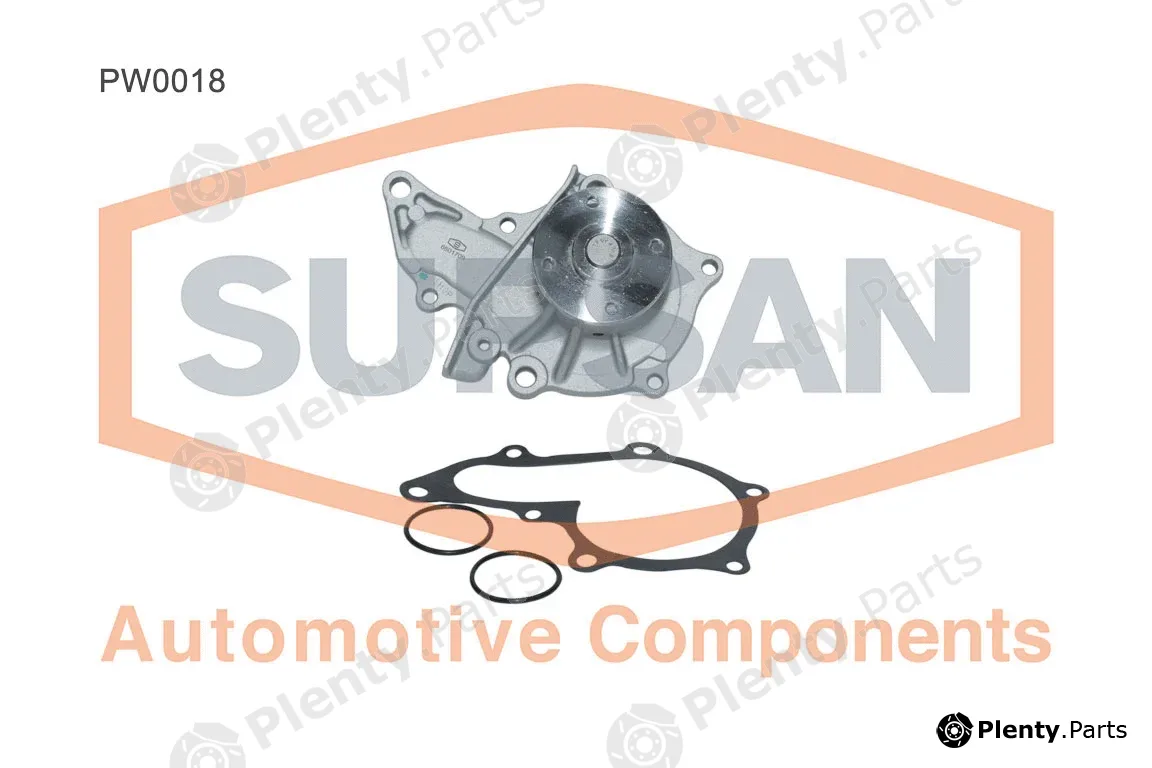 Supsan PW0018 — Water Pump, engine cooling
