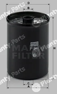 MANN-FILTER P945x — Fuel Filter