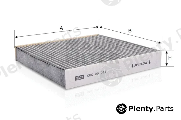 MANN-FILTER CUK20011 — Filter, cabin air
