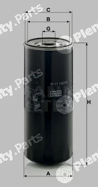 MANN-FILTER W11102/28 — Oil Filter