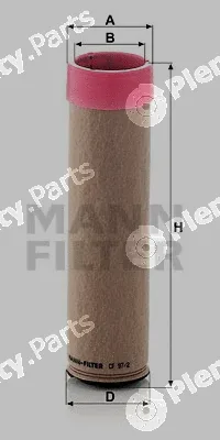 MANN-FILTER CF97/2 — Secondary Air Filter