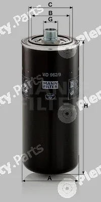 MANN-FILTER WD962/9 — Oil Filter