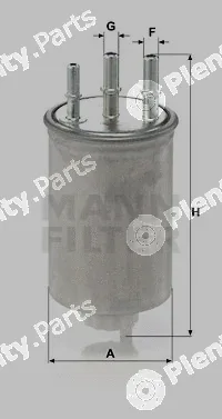 MANN-FILTER WK829/6 — Fuel Filter