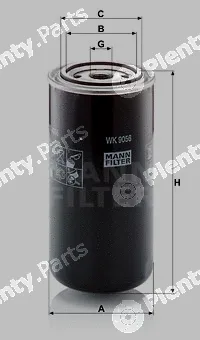 MANN-FILTER WK9056 — Fuel Filter