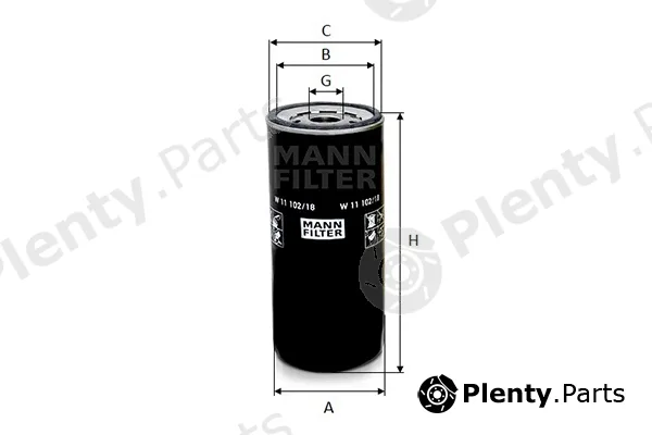 MANN-FILTER W11102/18 — Oil Filter