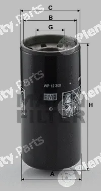 MANN-FILTER WP12308 — Oil Filter
