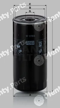 MANN-FILTER W1170/5 — Oil Filter