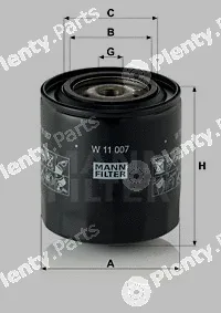 MANN-FILTER W11007 — Oil Filter