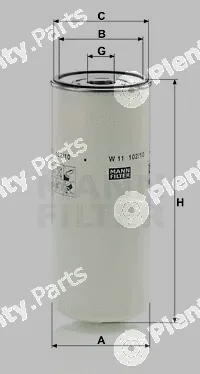 MANN-FILTER W11102/10 — Oil Filter