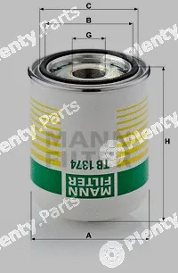 MANN-FILTER TB1374x — Air Dryer Cartridge, compressed-air system