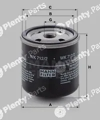 MANN-FILTER WK712/2 — Fuel Filter