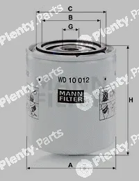 MANN-FILTER WD10012 — Filter, operating hydraulics