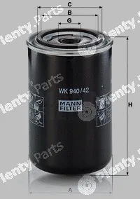 MANN-FILTER WK940/42 — Fuel Filter