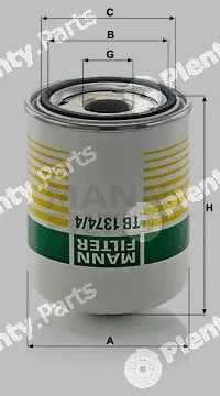 MANN-FILTER TB1374/4x — Air Dryer Cartridge, compressed-air system
