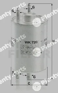 MANN-FILTER WK720 — Fuel Filter