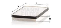 MANN-FILTER CU2650 — Filter, cabin air
