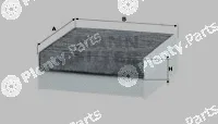 MANN-FILTER CUK21016 — Filter, cabin air