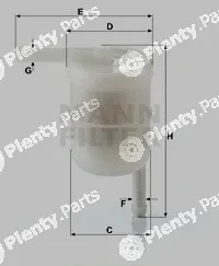 MANN-FILTER WK42/12 — Fuel Filter