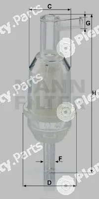 MANN-FILTER WK31/5 — Fuel Filter