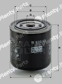 MANN-FILTER W920/46 — Oil Filter