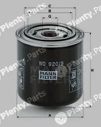 MANN-FILTER WD920/9 — Oil Filter