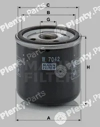 MANN-FILTER W7042 — Oil Filter