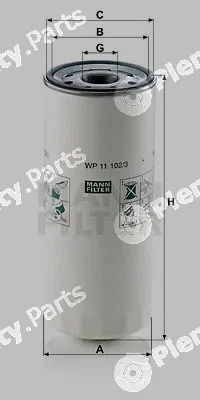 MANN-FILTER WP11102/3 — Oil Filter