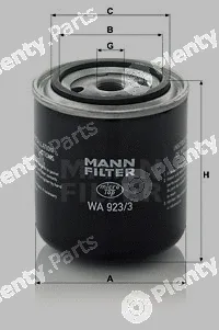 MANN-FILTER WA923/3 — Coolant Filter