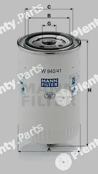 MANN-FILTER W940/41 — Filter, operating hydraulics