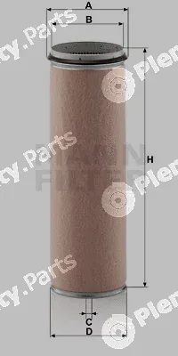 MANN-FILTER CF1600 — Secondary Air Filter