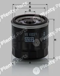 MANN-FILTER W6031 — Oil Filter