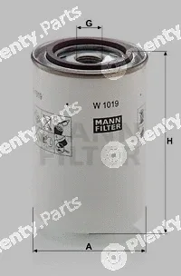 MANN-FILTER W1019 — Filter, operating hydraulics