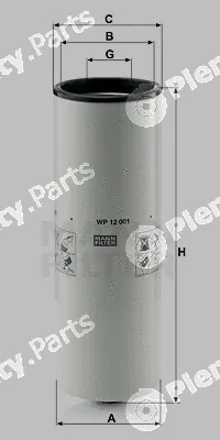 MANN-FILTER WP12001 — Oil Filter