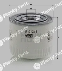 MANN-FILTER W913/1 — Oil Filter