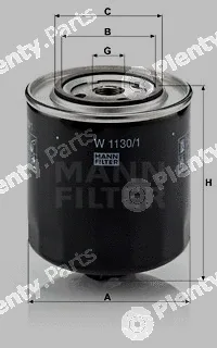 MANN-FILTER W1130/1 — Oil Filter