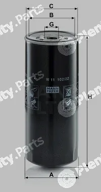 MANN-FILTER W11102/22 — Oil Filter