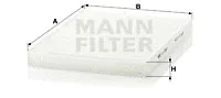 MANN-FILTER CU2882 — Filter, cabin air