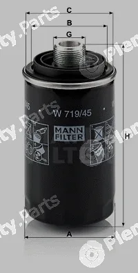 MANN-FILTER W719/45 — Oil Filter