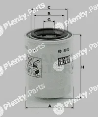 MANN-FILTER WD8002 — Oil Filter