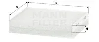 MANN-FILTER CU17001 — Filter, cabin air