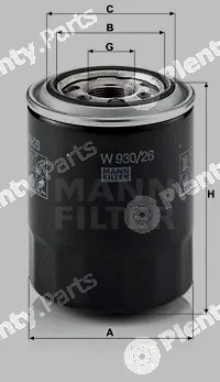 MANN-FILTER W930/26 — Oil Filter