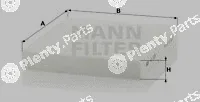 MANN-FILTER CU2351 — Filter, cabin air