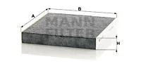 MANN-FILTER CUK2345 — Filter, cabin air