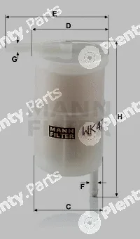 MANN-FILTER WK47 — Fuel Filter