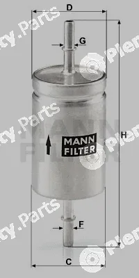 MANN-FILTER WK512 — Fuel Filter