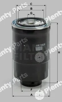 MANN-FILTER WK940/6x — Fuel Filter