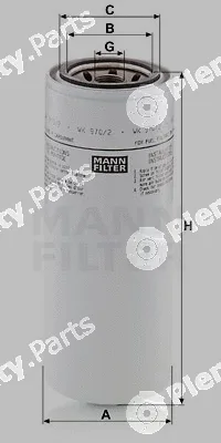 MANN-FILTER WK970/2 — Fuel Filter