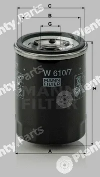MANN-FILTER W610/7 — Oil Filter
